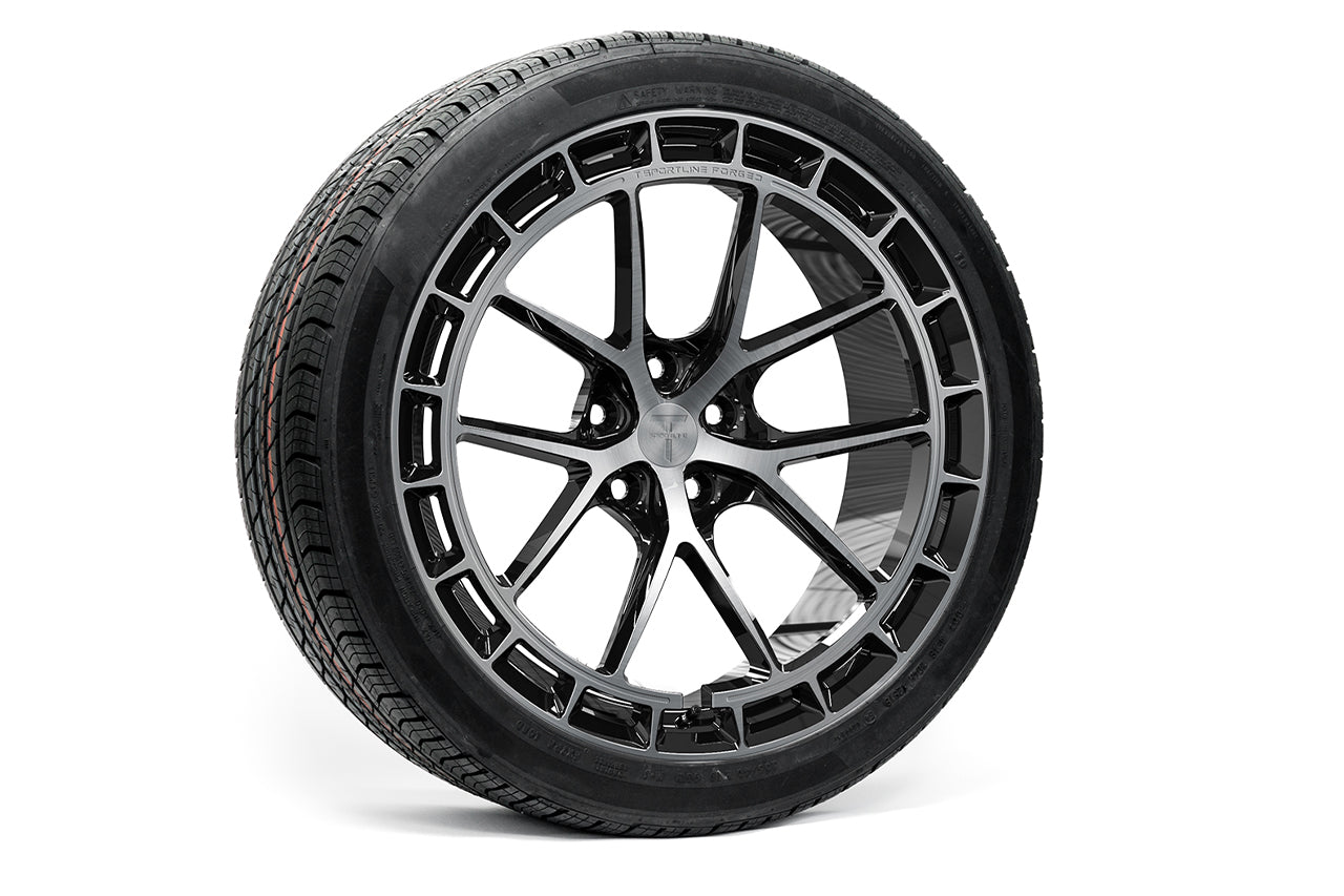 TSW115A Aero 19" Superwide Tesla Model 3 Fully Forged Lightweight Tesla Wheel and Tire Package (Set of 4)