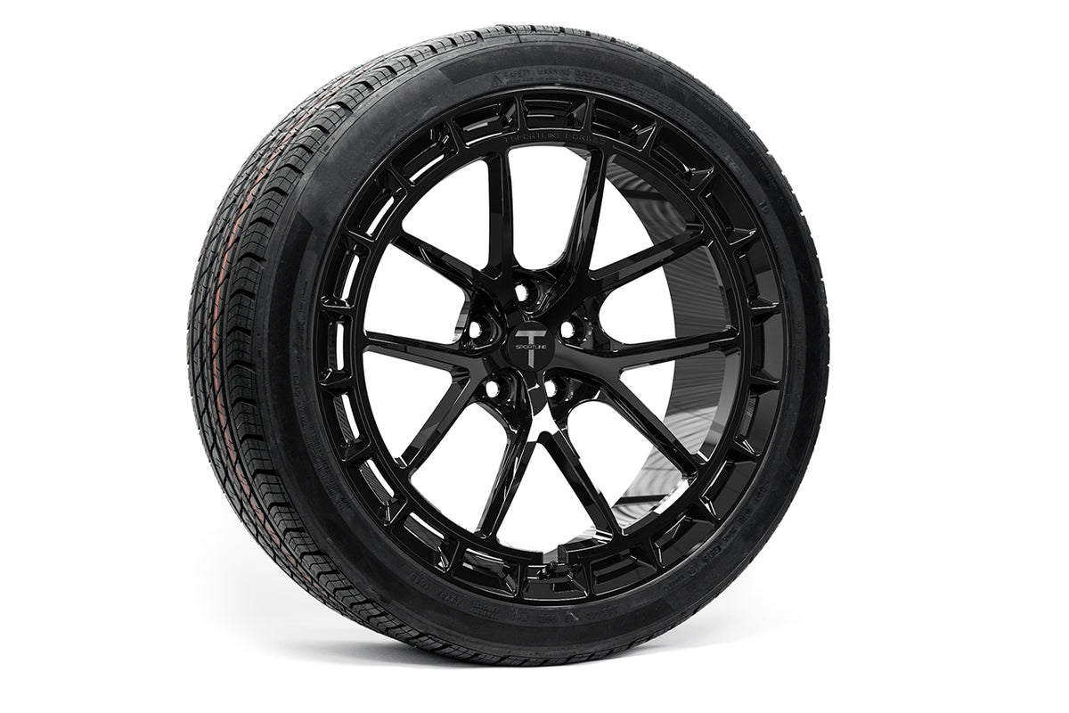 TSW115A Aero 19&quot; Superwide Tesla Model 3 Fully Forged Lightweight Tesla Wheel and Tire Package (Set of 4)