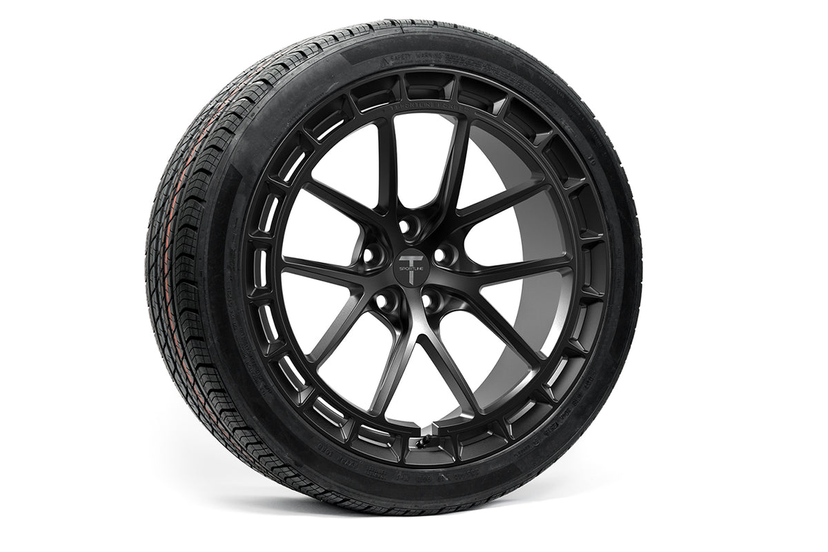TSW115A Aero 19&quot; Superwide Tesla Model 3 Fully Forged Lightweight Tesla Wheel and Tire Package (Set of 4)