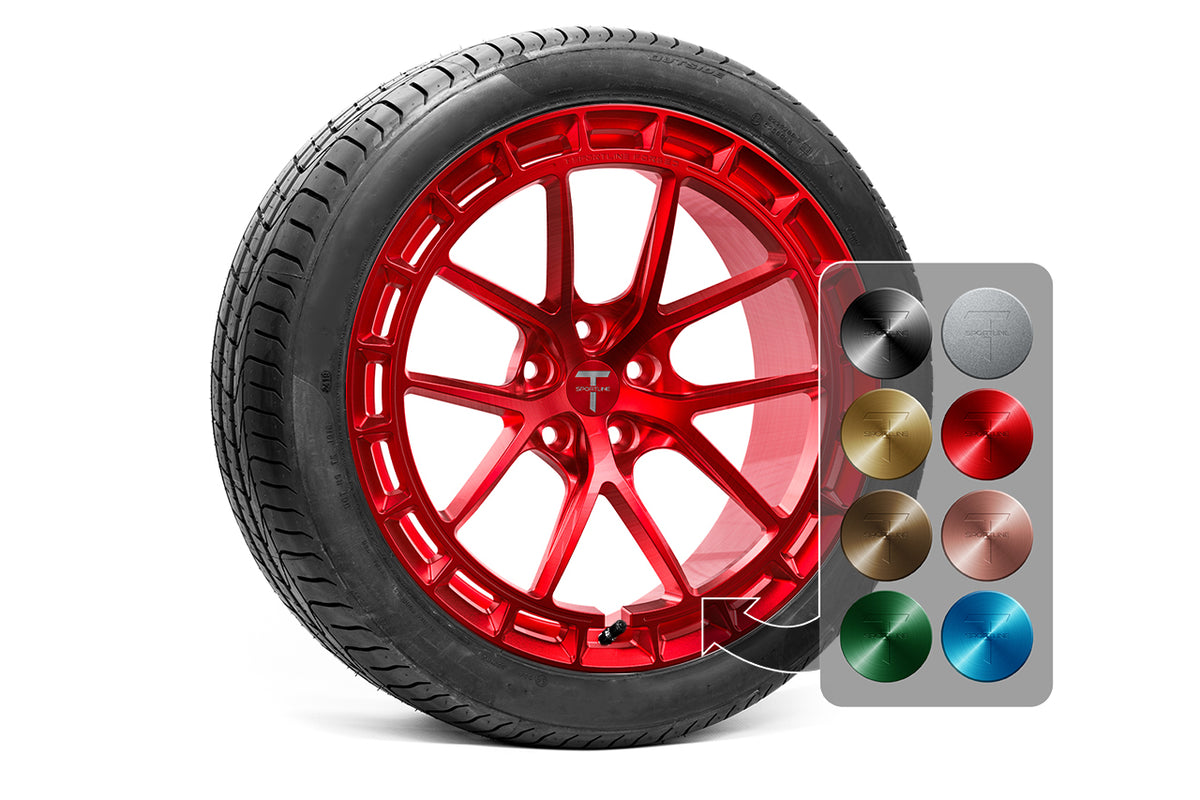 TSW115A Aero 20&quot; Superwide Tesla Model S Plaid &amp; Long Range Fully Forged Lightweight Tesla Wheel and Tire Package (Set of 4)