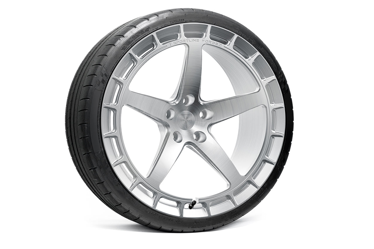 TSW150A 21" Tesla Model S Plaid & Long Range Fully Forged Lightweight Tesla Wheel and Tire Package (Set of 4)