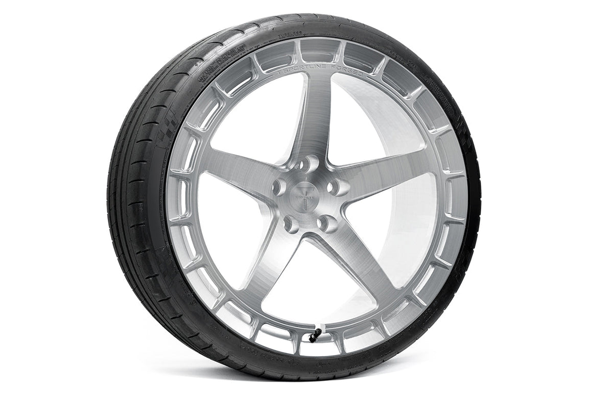 TSW150A 21&quot; Tesla Model S Plaid &amp; Long Range Fully Forged Lightweight Tesla Wheel and Tire Package (Set of 4)