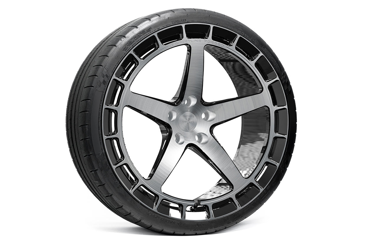 TSW150A 21" Tesla Model S Plaid & Long Range Fully Forged Lightweight Tesla Wheel and Tire Package (Set of 4)