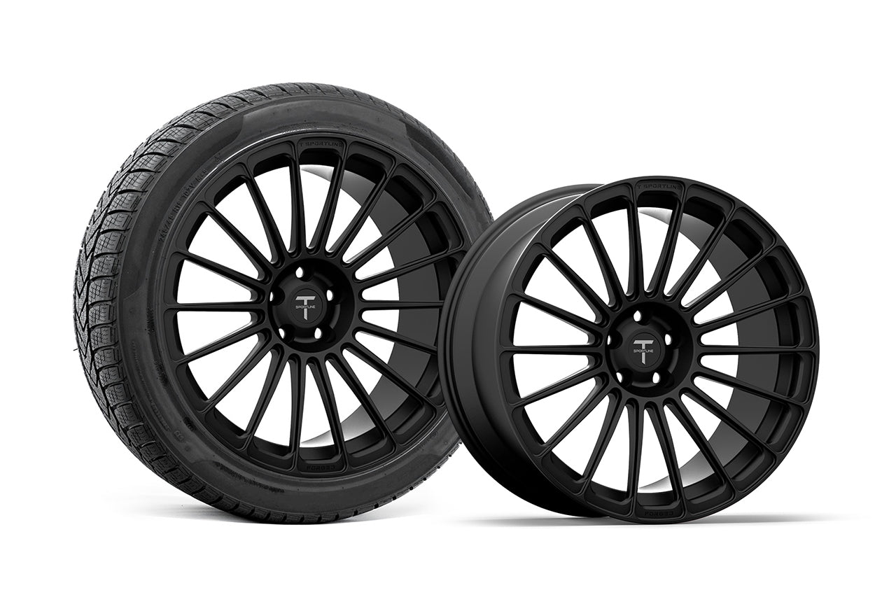 TS118 19" Tesla Model S Long Range & Plaid Wheel and Tire Package (Set of 4)