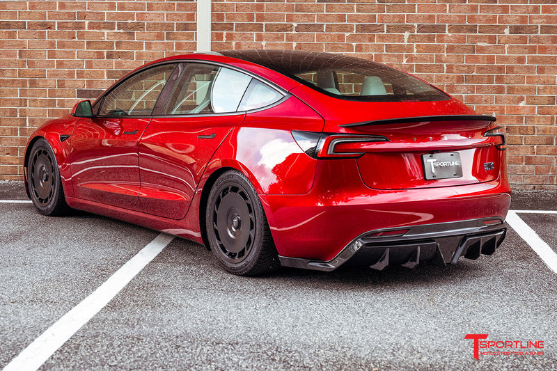 Model 3 Rwar Tesla Model 3 Highland Performance Carbon Fiber Rear Diffuser - T ...