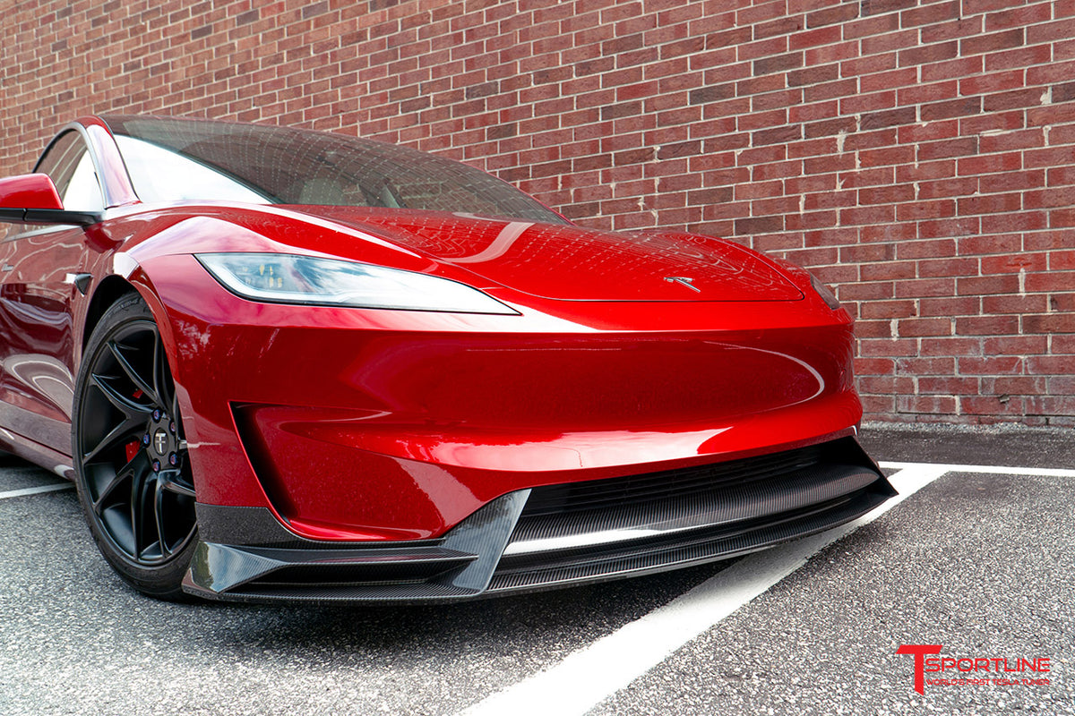 Tesla Model 3 Highland Performance Carbon Fiber Front Apron / Splitter