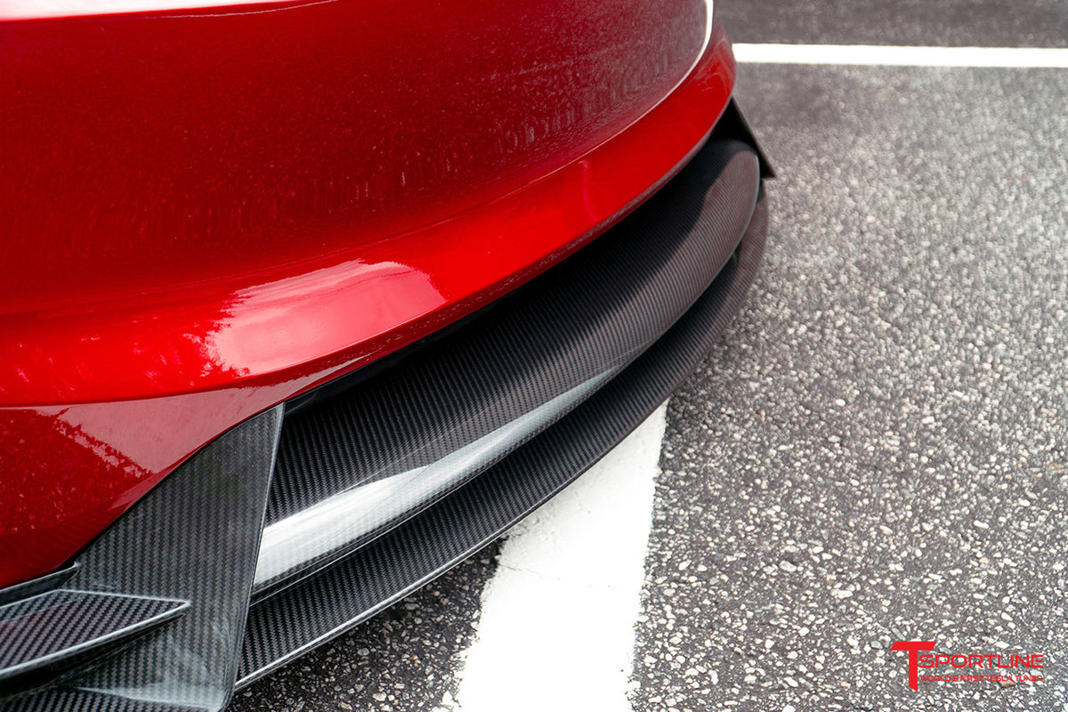 Tesla Model 3 Highland Performance Carbon Fiber Front Apron / Splitter