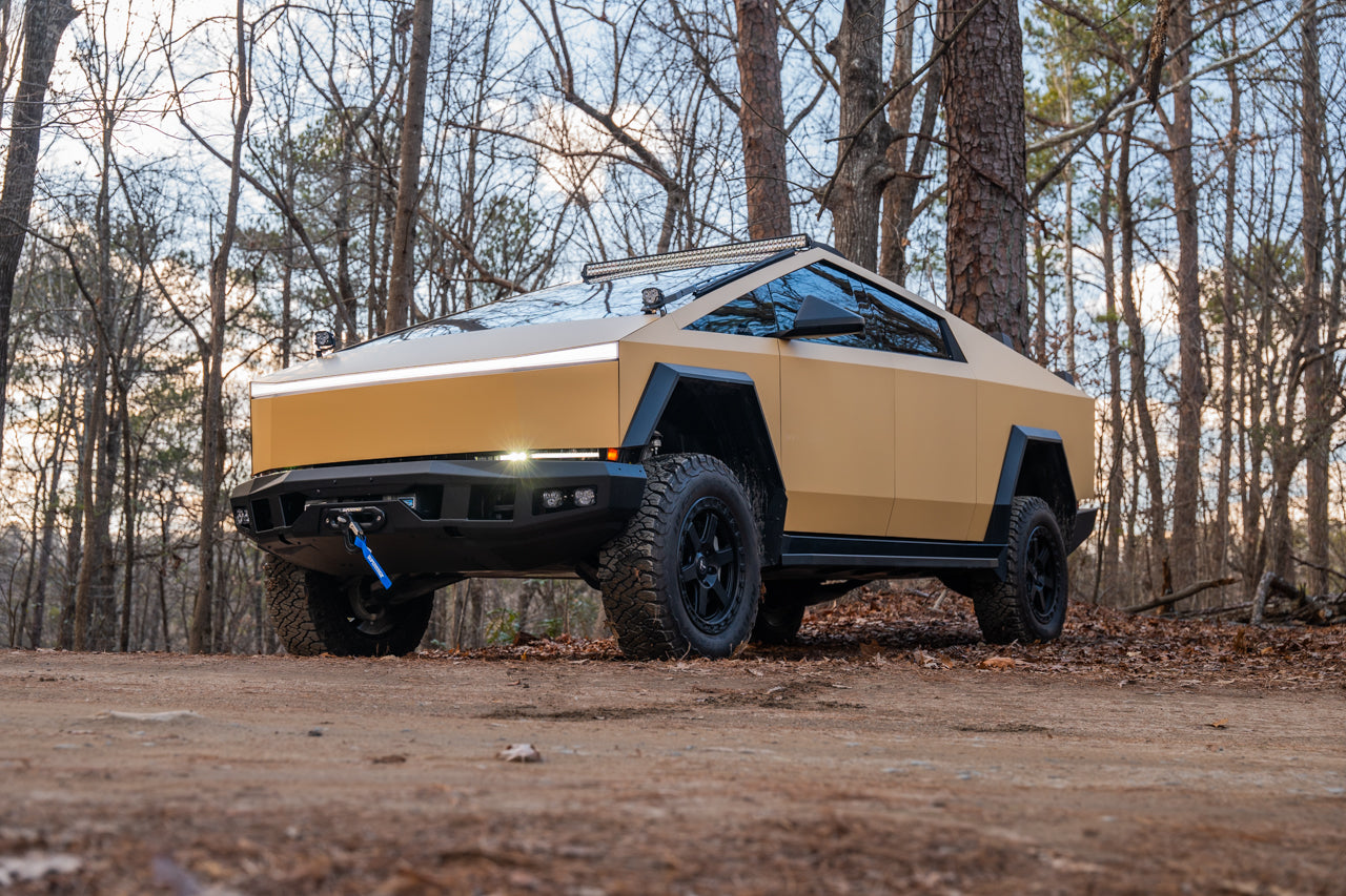 Tesla Cybertruck CTX Extreme Duty Steel Front Bumper with Integrated High-Output Power