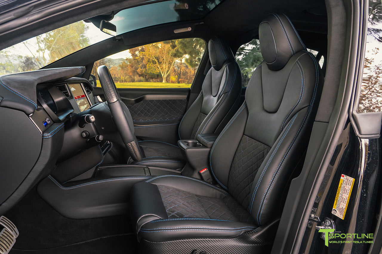 Custom Tesla Model X Interior - T Sportline - Tesla Model S, 3, X & Y ...