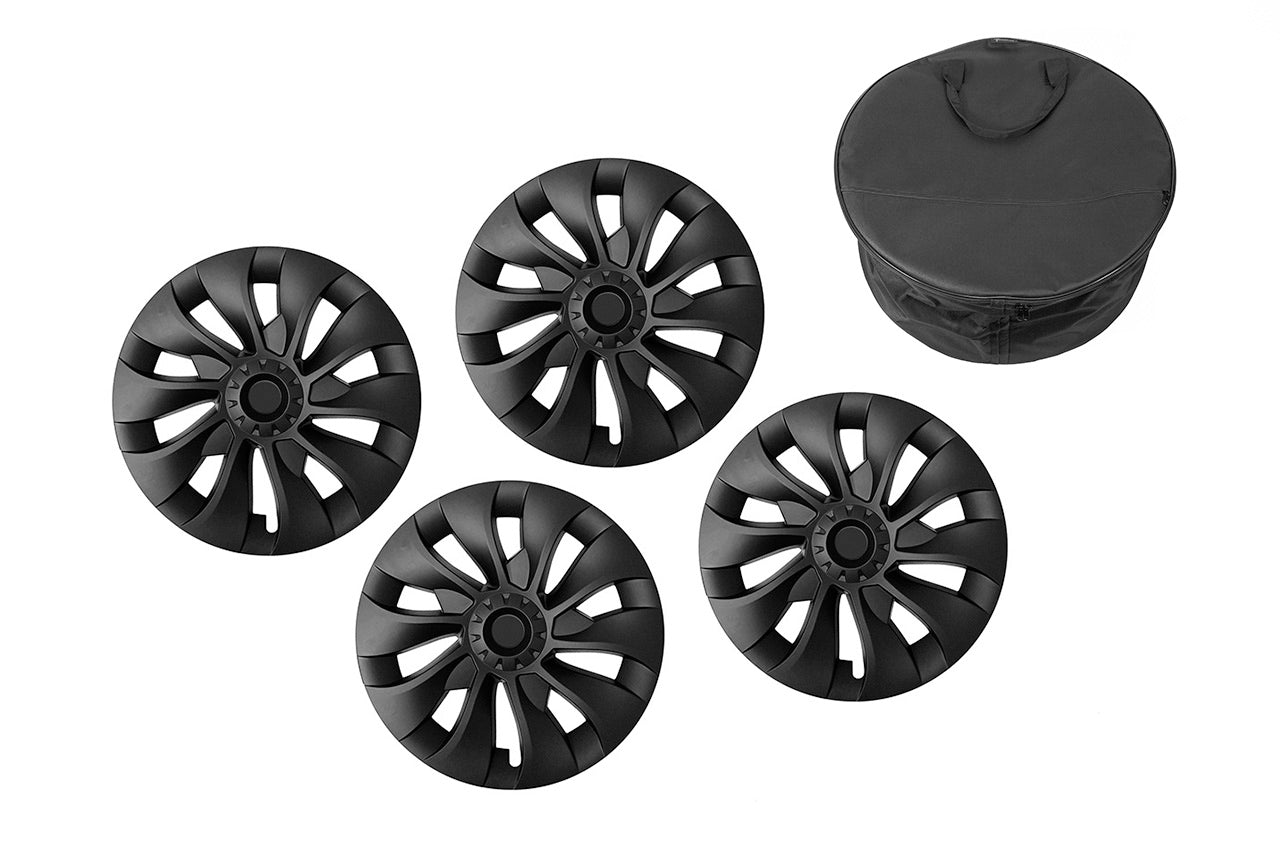 T310d Tesla Model 3 RangeMaxx Directional Uberturbine Styled Aero Wheel Cover Set for 18" Factory Tesla Wheel