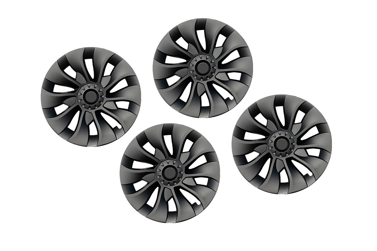 T310d Tesla Model 3 RangeMaxx Directional Uberturbine Styled Aero Wheel Cover Set for 18" Factory Tesla Wheel
