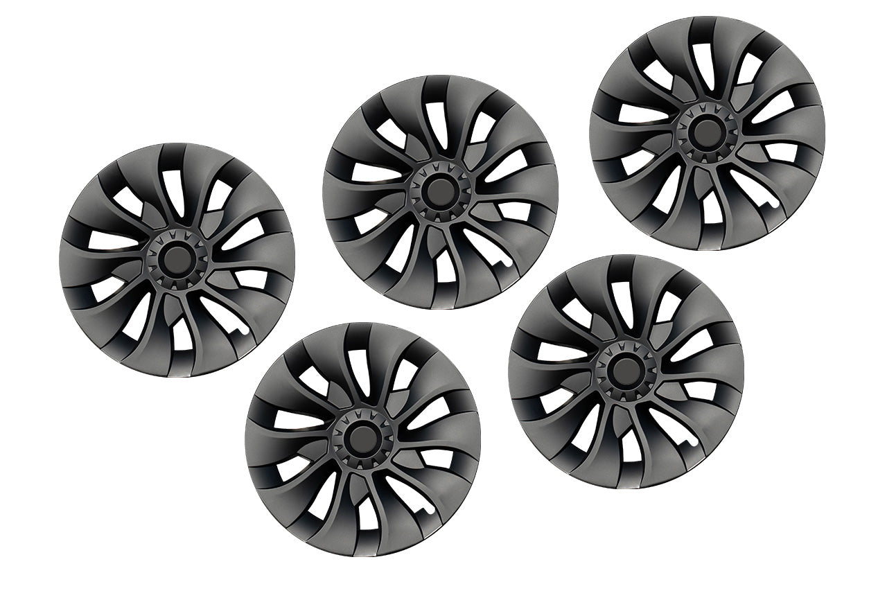 T310d Tesla Model 3 RangeMaxx Directional Uberturbine Styled Aero Wheel Cover Set for 18" Factory Tesla Wheel