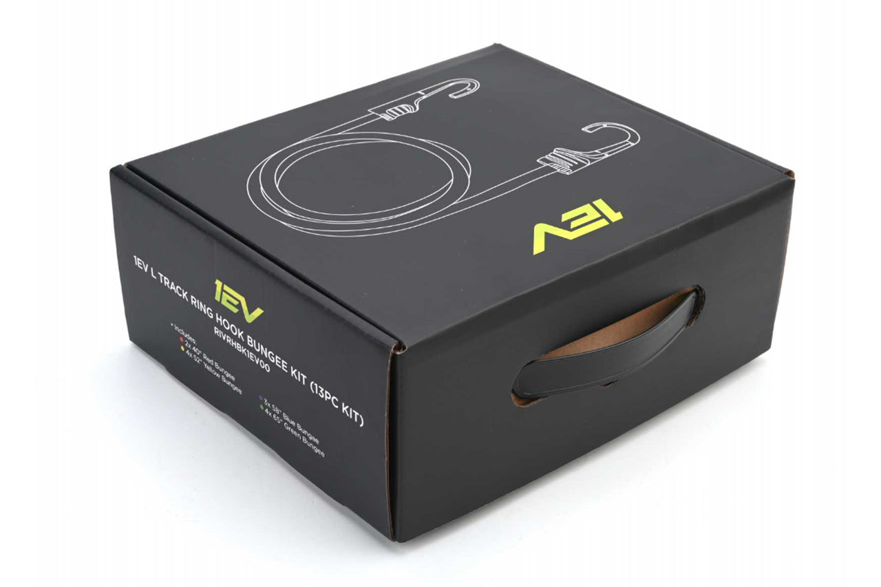 13 pc Assorted Medium & Long Bungee Cord Straps and Tote Kit - Tesla Cybertruck Bed