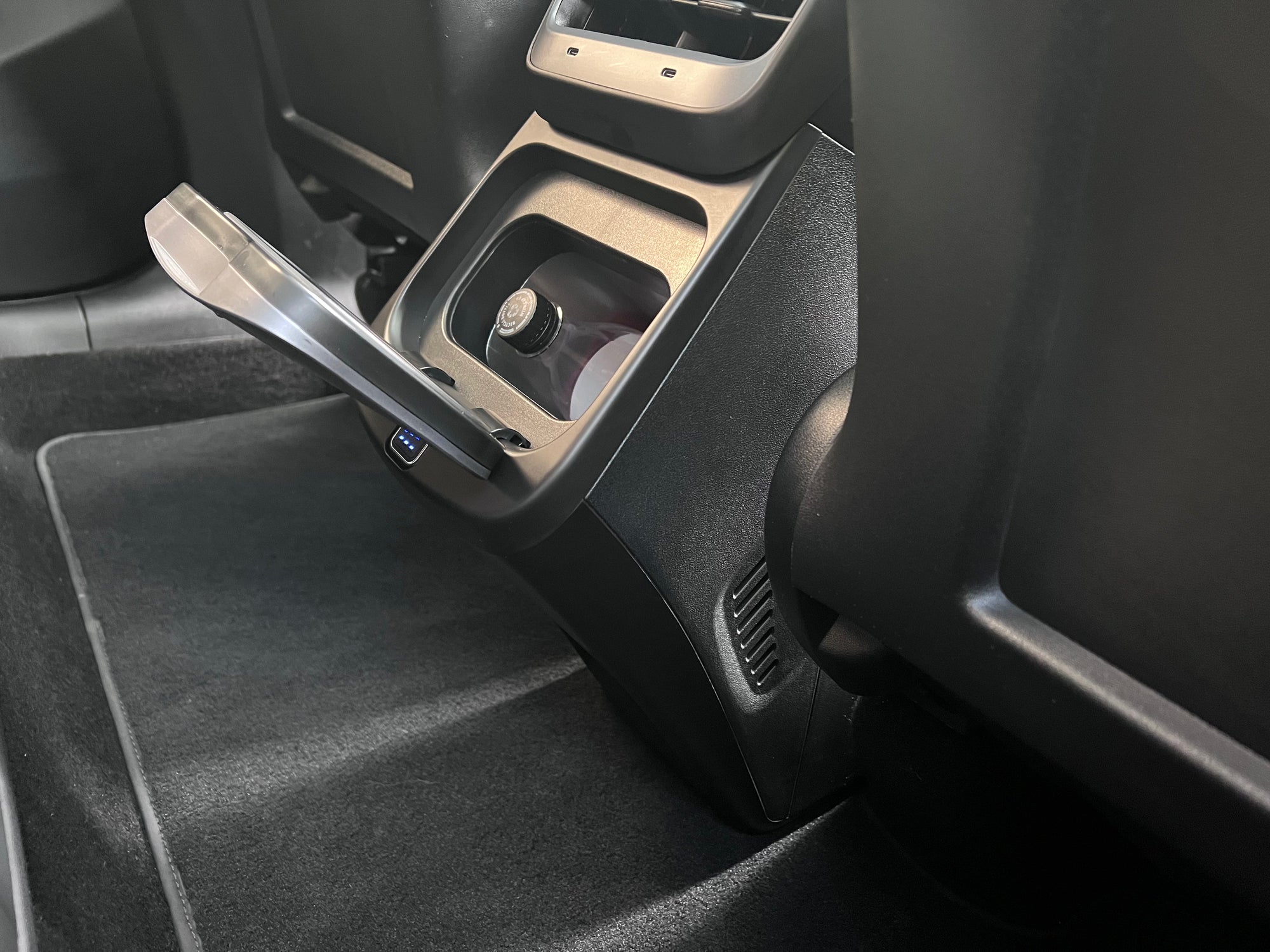 Tesla Model Y Middle Console Integrated & Powered Drink Cooler
