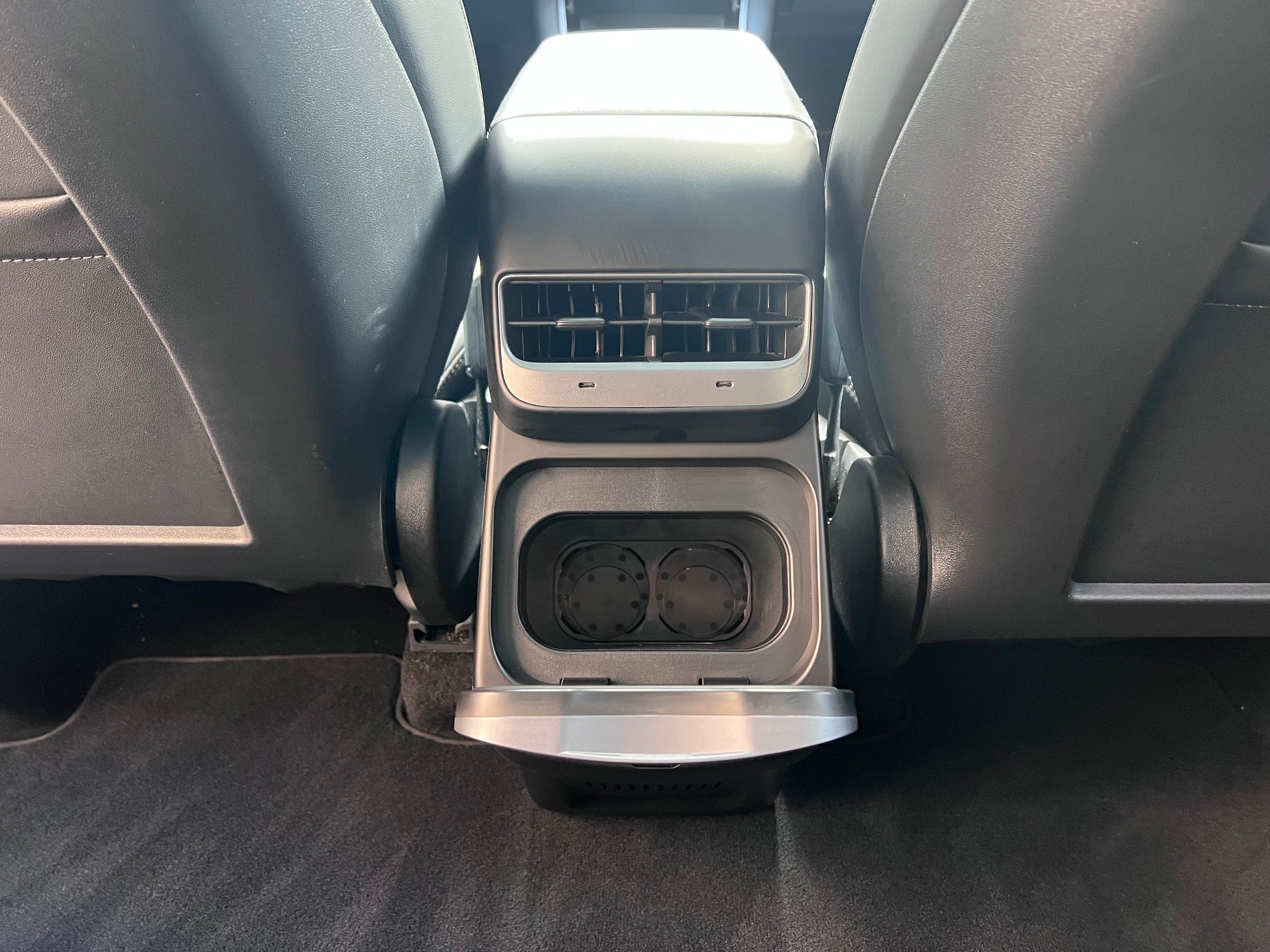 Tesla Model Y Middle Console Integrated & Powered Drink Cooler