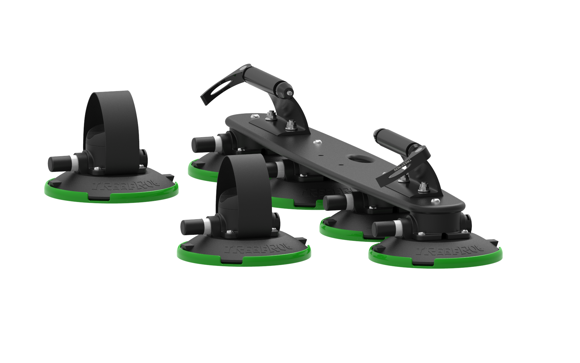 Tesla Vacuum Cup Quick Mount Roof Road & Mountain Bike Rack TreeFrog Elite 2 Double / Two Bicycle Carrier