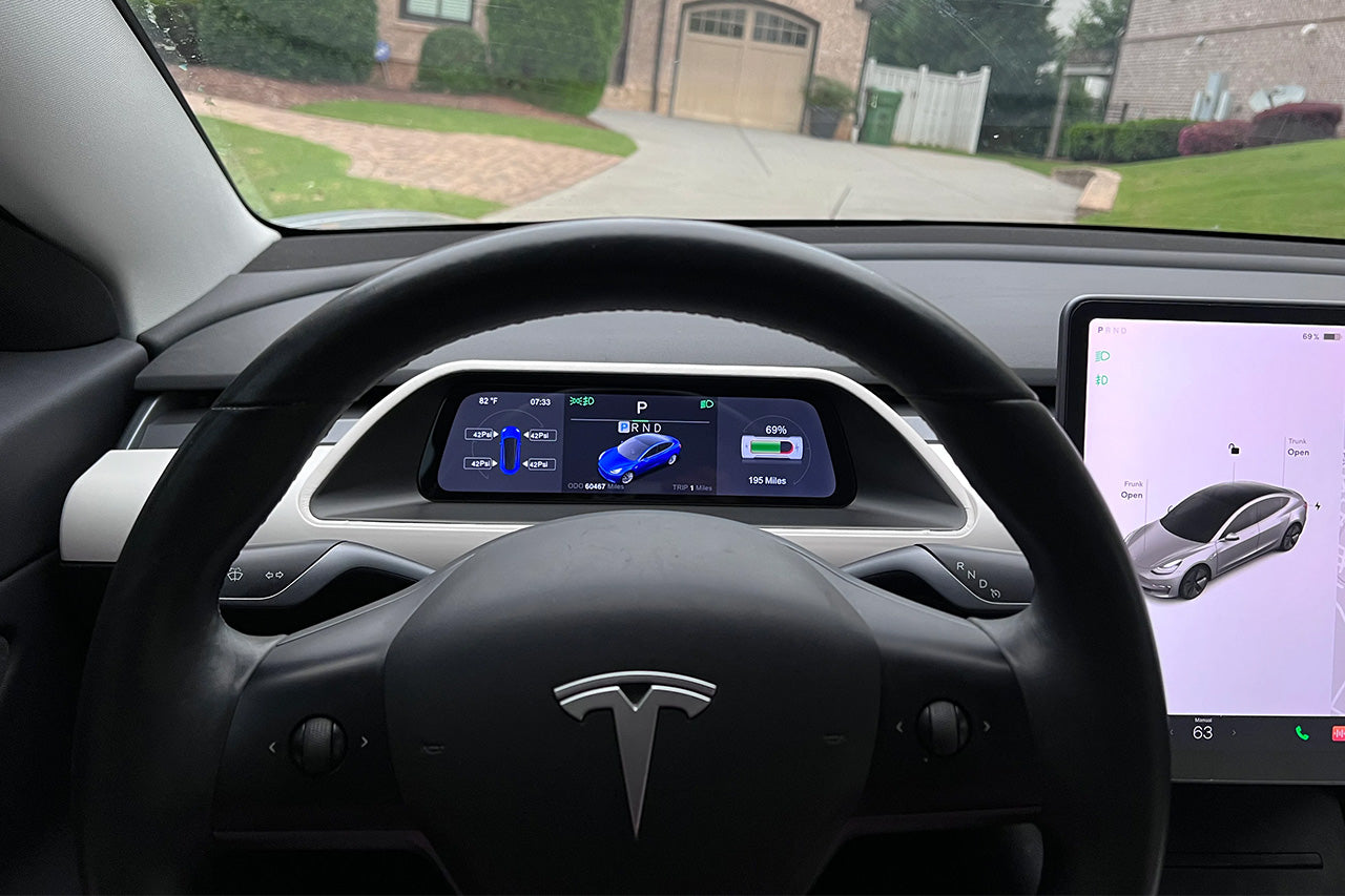 Tesla Model 3 Carbon Fiber Interior Aftermarket Accessories & Upgrades - T  Sportline - Tesla Model S, 3, X & Y Accessories