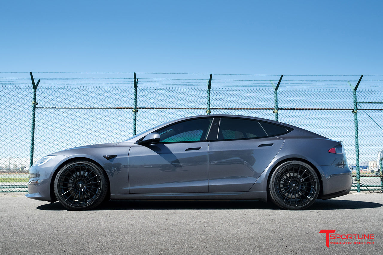 TS118 21" Tesla Model S Long Range & Plaid Wheel and Tire Package (Set of 4)