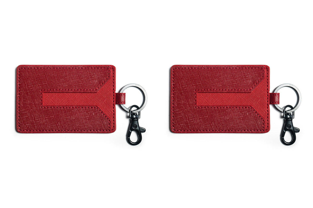 Tesla Model 3 / Y &amp; S / X Color Matched Leather Key Card Holder