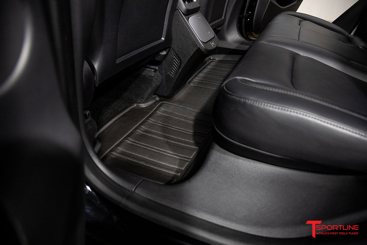 Tesla Model 3 MAXpider 3D Elitect All-Weather Custom Fit Floor Liner Mats (set of 3)