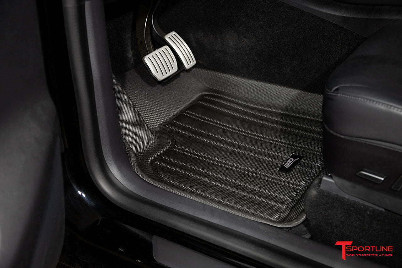 Tesla Model 3 MAXpider 3D Elitect All-Weather Custom Fit Floor Liner Mats (set of 3)