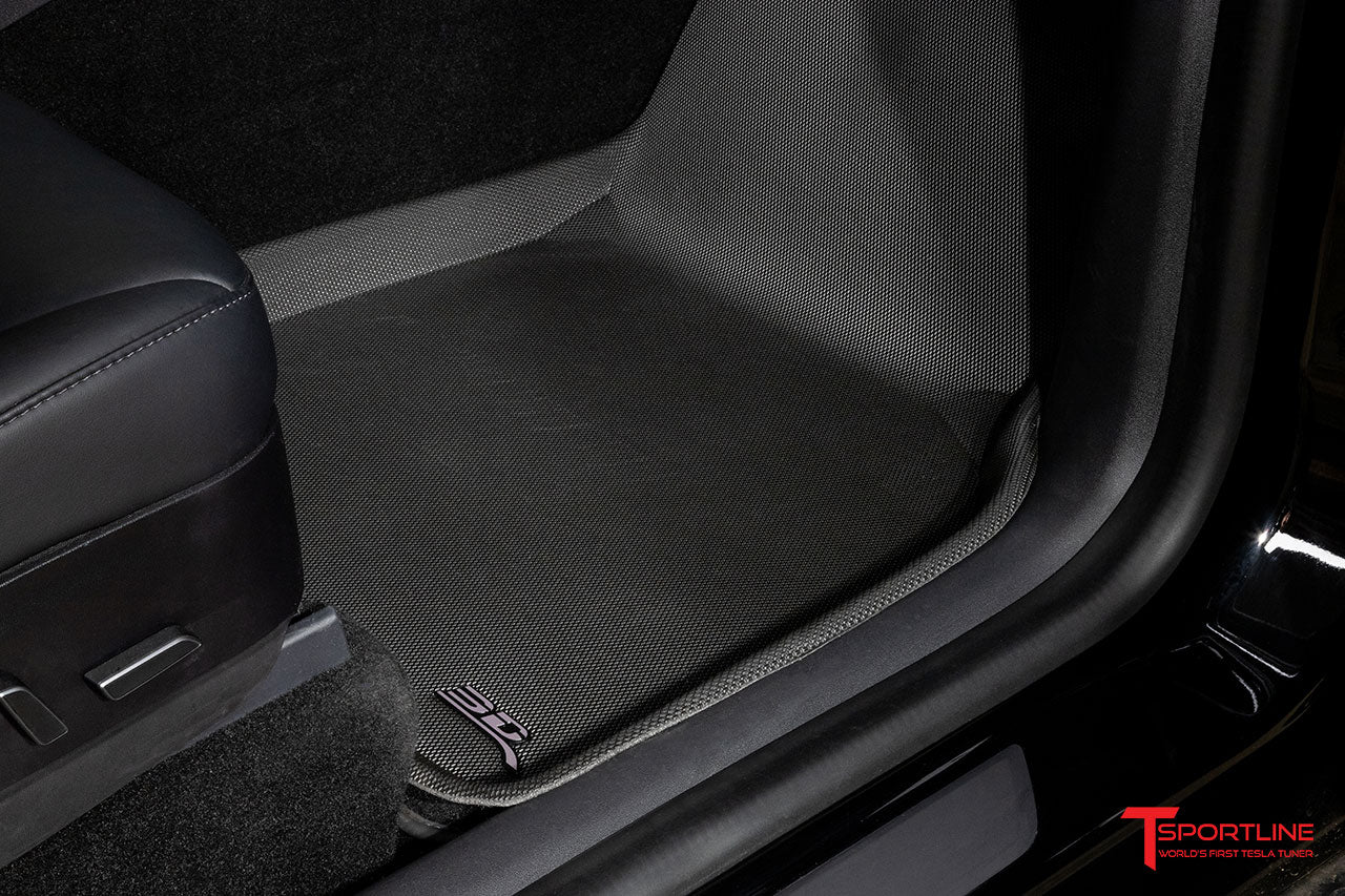 Tesla Model Y MAXpider 3D Kagu All-Weather Custom Fit Floor Liner Mats (Set of 3)
