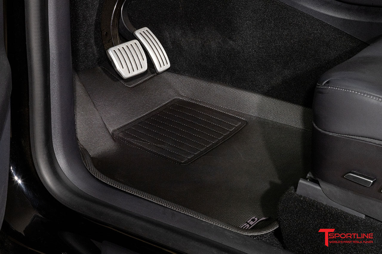 Tesla Model Y MAXpider 3D Kagu All-Weather Custom Fit Floor Liner Mats (Set of 3)