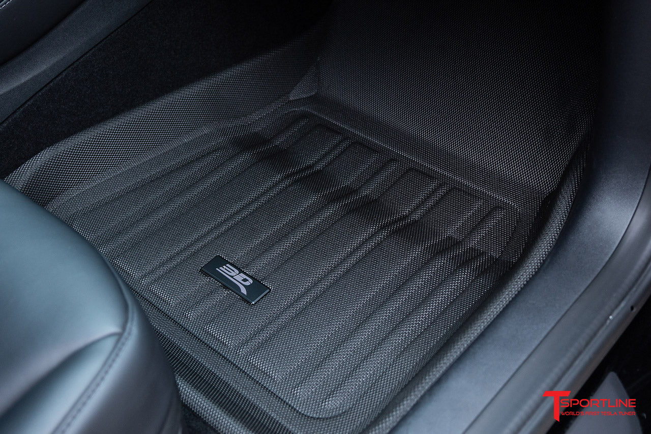 Tesla Model Y MAXpider 3D Elitect All-Weather Custom Fit Floor Liner Mats (Set of 3)