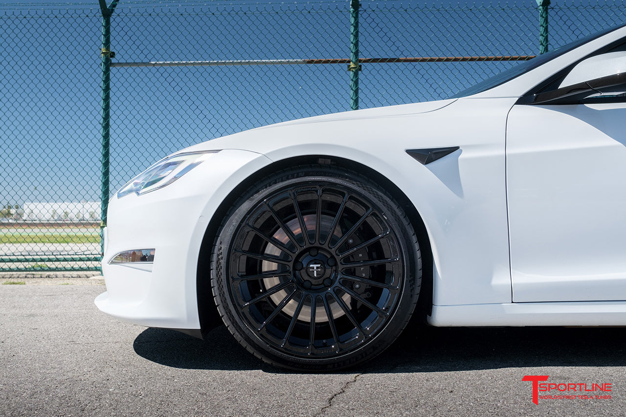 TS118 21" Tesla Model S Long Range & Plaid Wheel and Tire Package (Set of 4)