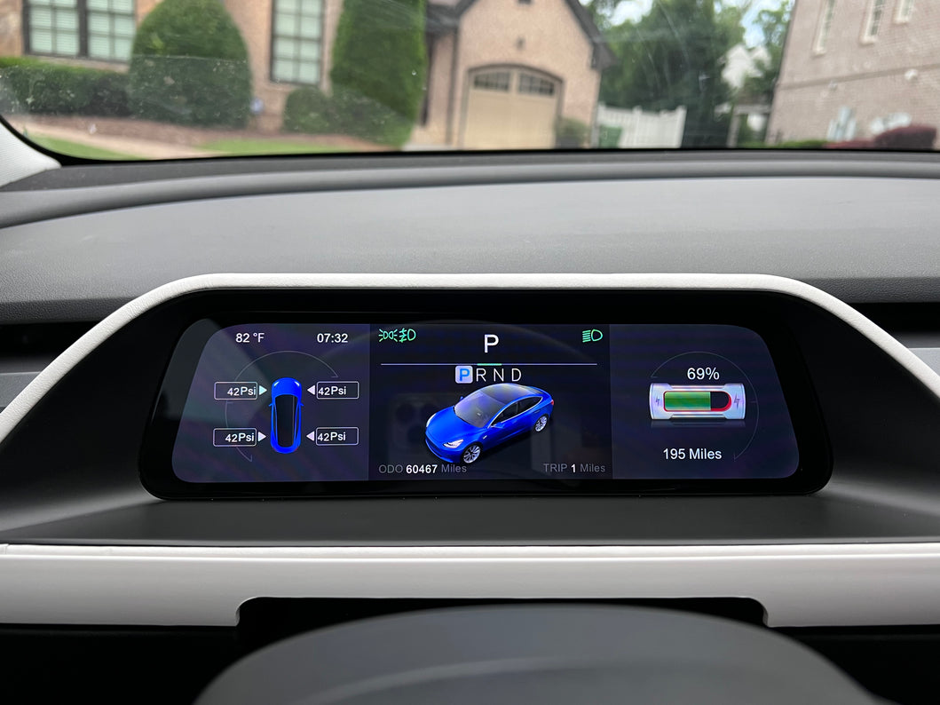 New Tesla Model 3 Y Dashboard Cluster Display Upgrade #tesla