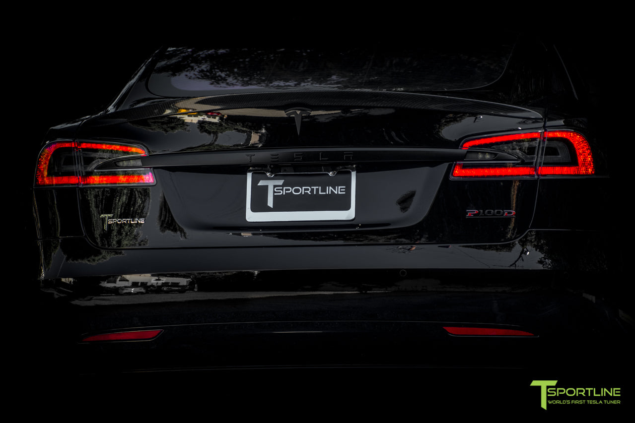 T Sportline Logo Badge Emblem - Injection Molded Chrome / Black