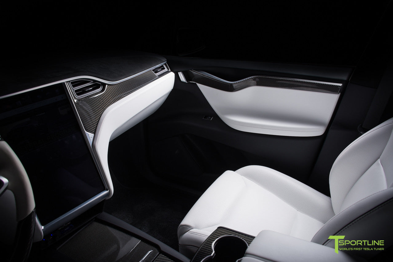 Tesla Model X Carbon Fiber Dash Panel Kit