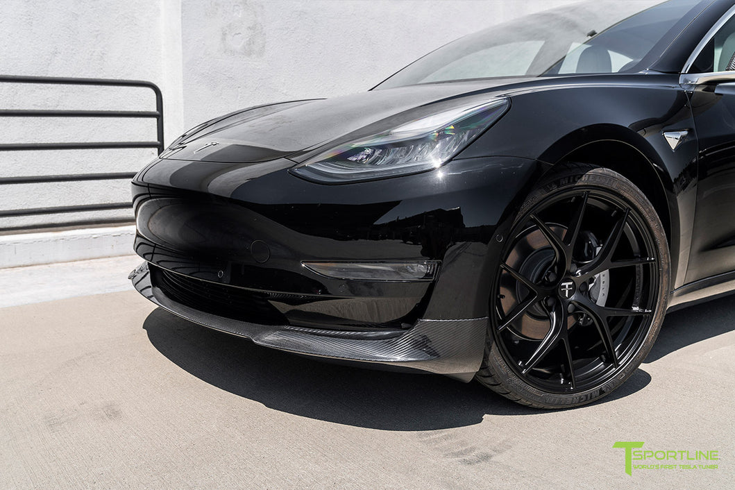 Tesla Model 3 Carbon Fiber Sport Package - T Sportline - Tesla Model S, 3,  X & Y Accessories