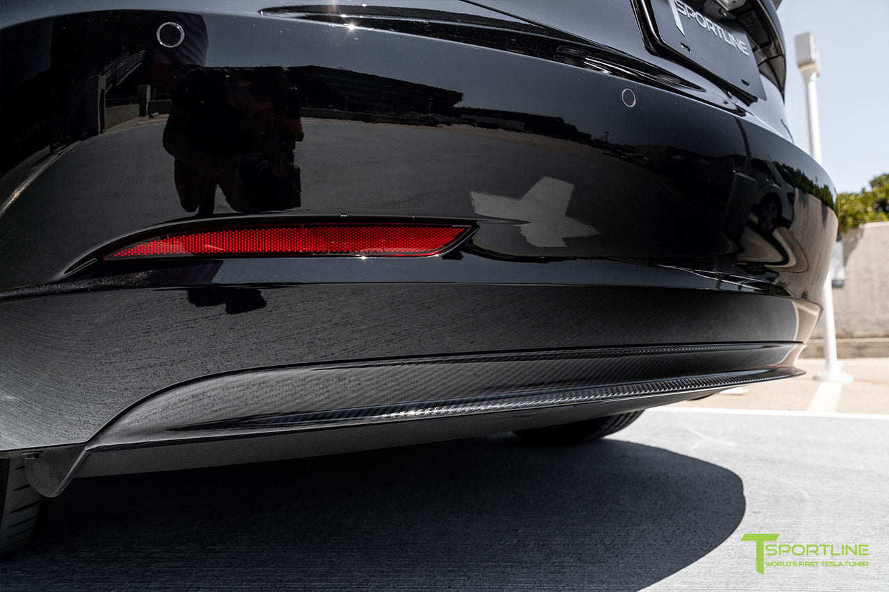 Tesla Model 3 Carbon Fiber Rear Diffuser