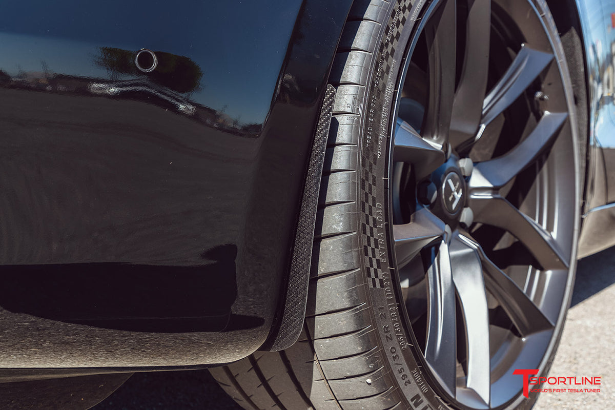 Tesla Model S Carbon Fiber Mud Flaps (Set of 4)