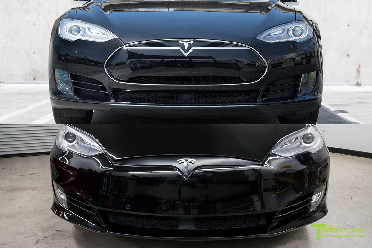 Spec-D Front Bumper Lip Tesla Model S (2012-2016) Black Matte or Gloss –  Redline360