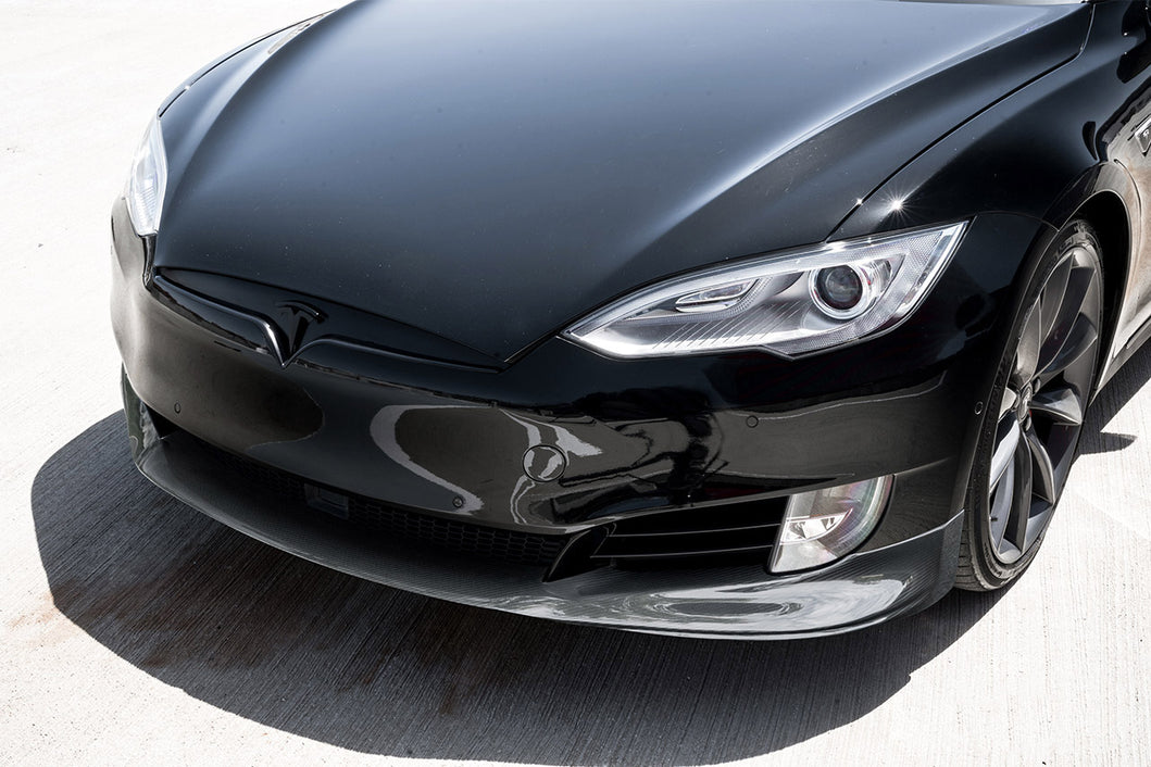 Genuine Gloss Carbon Fiber Front Grille for Tesla Model S 2014
