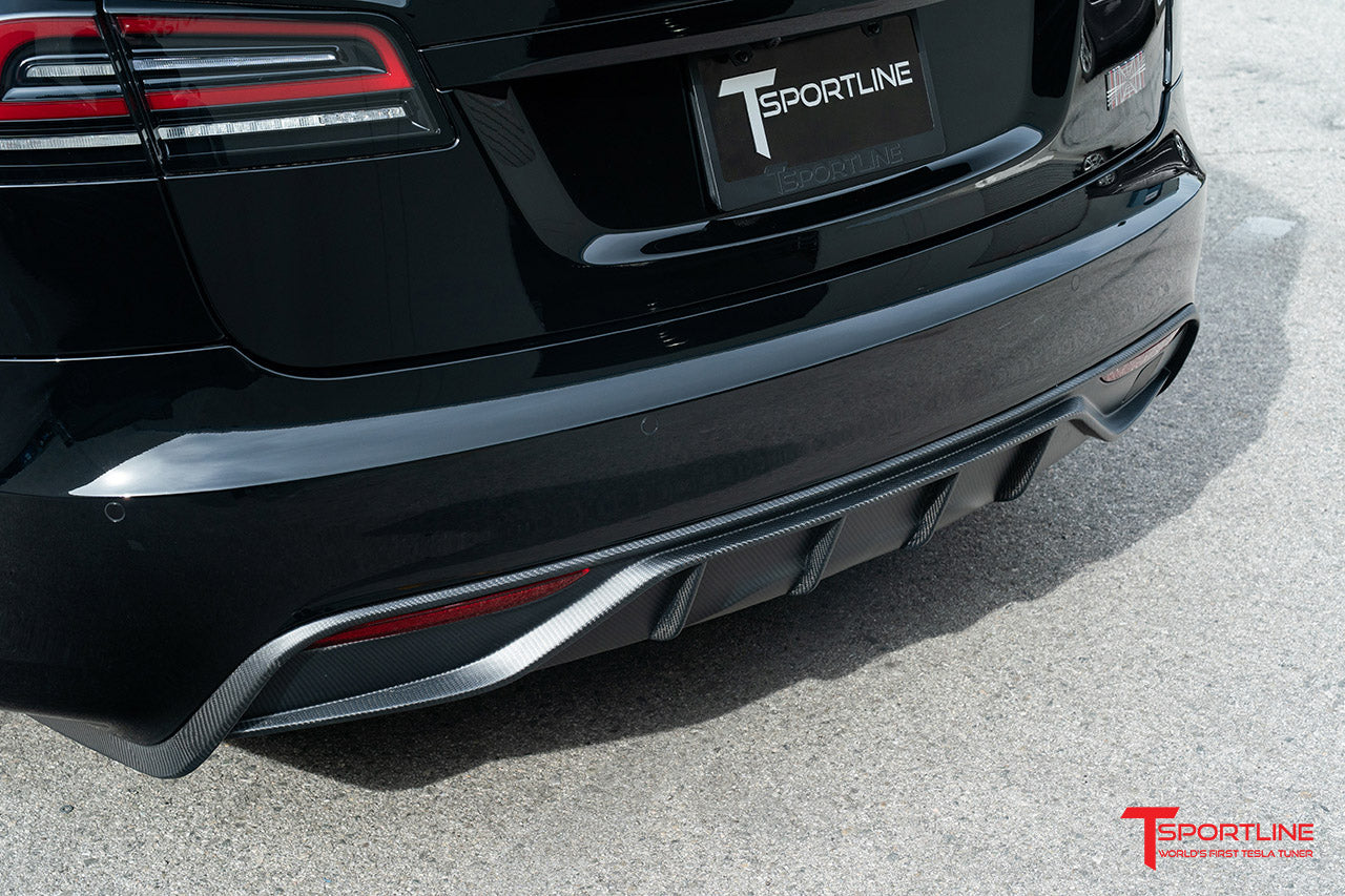 Rear Under Spoiler and Diffuser for 2012-2016.5 Model S