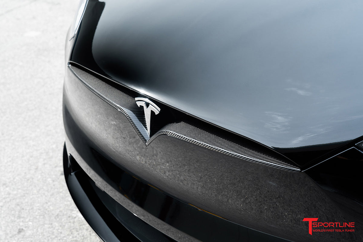 Model S Carbon Fiber Molded Front Door Sill Covers from RPM TESLA 