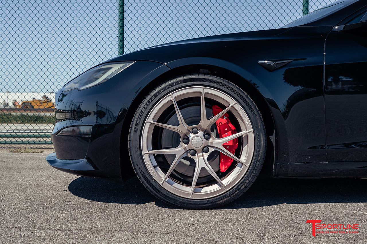 TS115 21" Tesla Model S Long Range & Plaid Wheel and Tire Package (Set of 4)