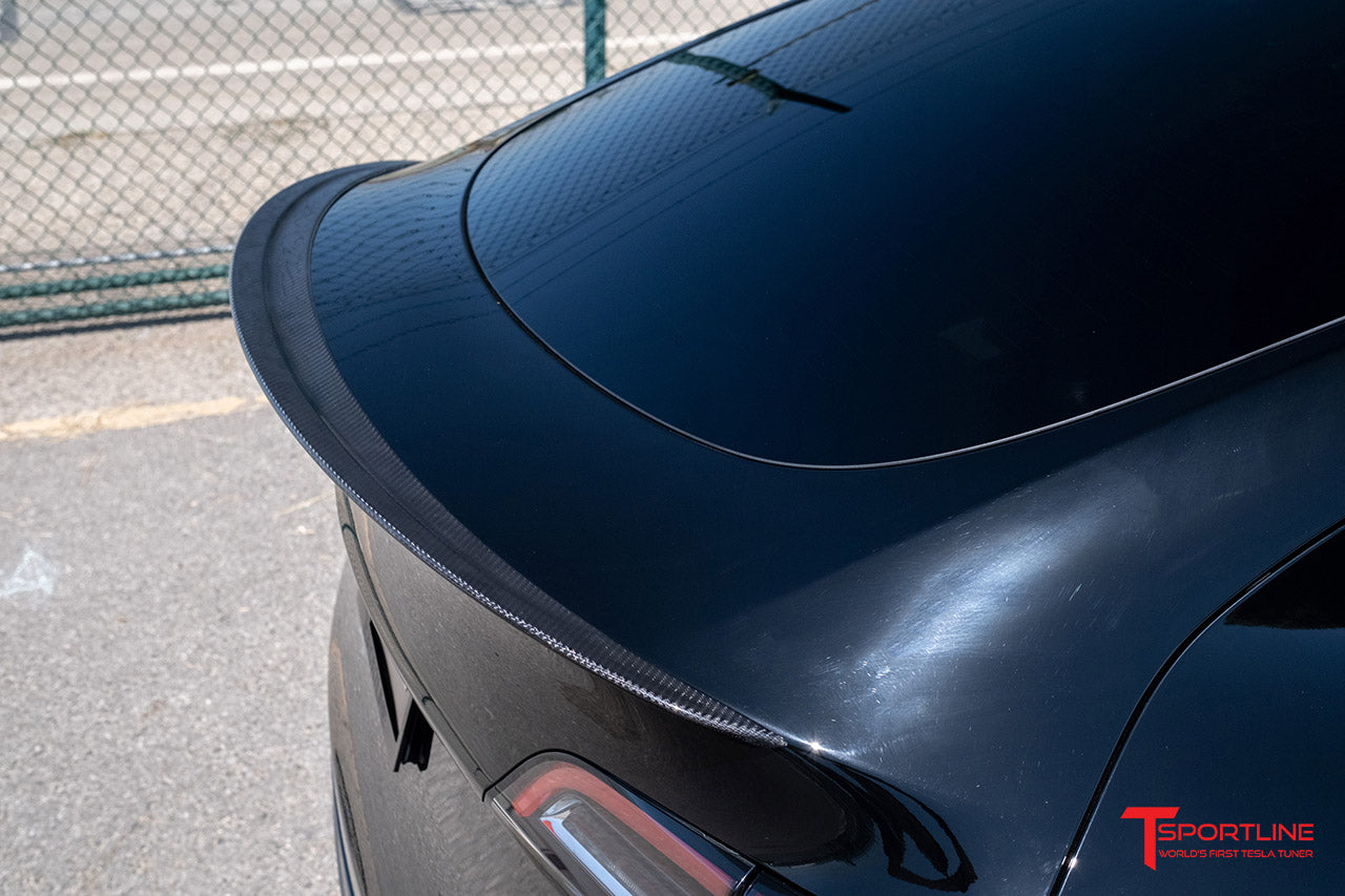 Tesla Model Y Carbon Fiber Executive Trunk Spoiler