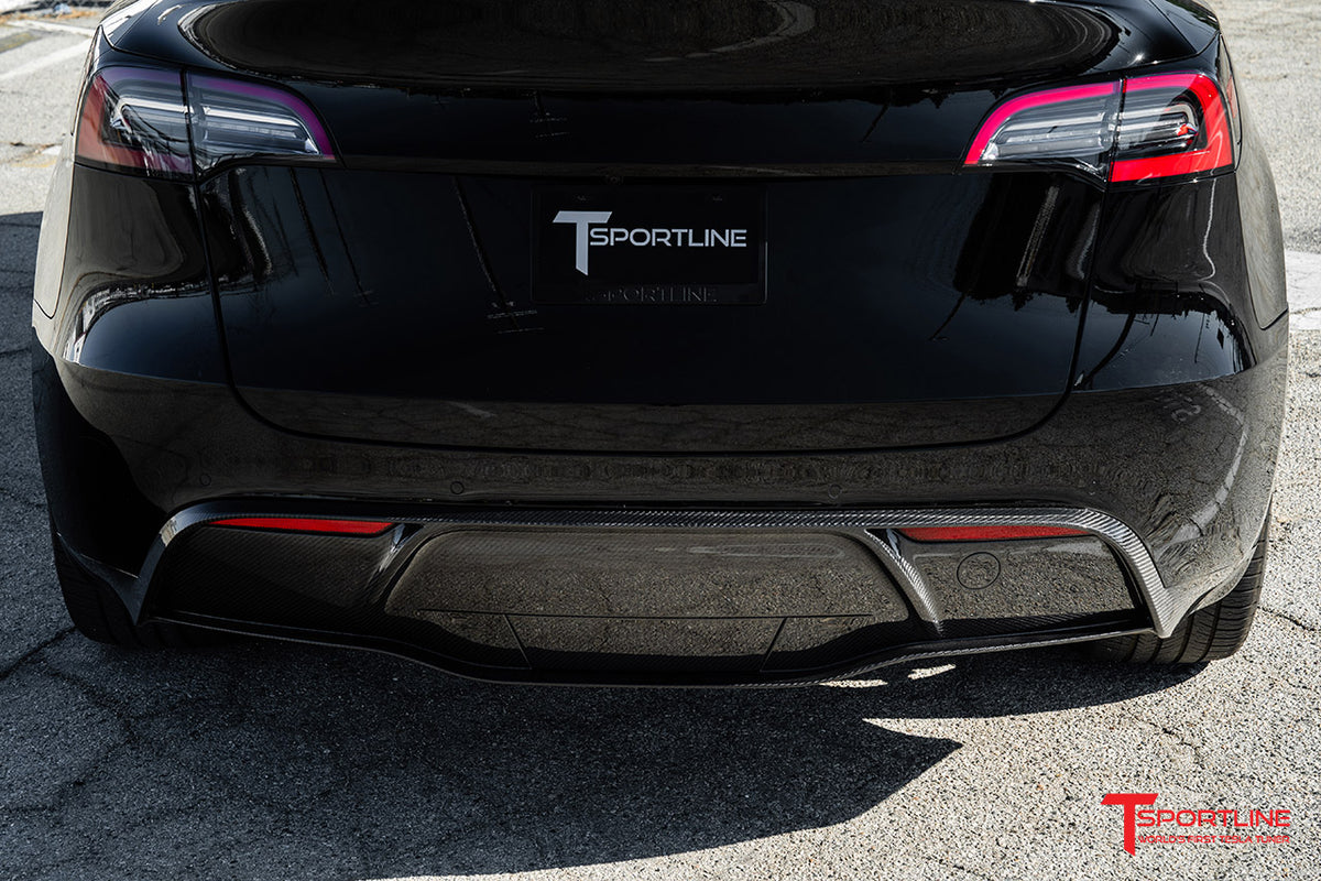 Tesla Model Y Carbon Fiber Rear Diffuser