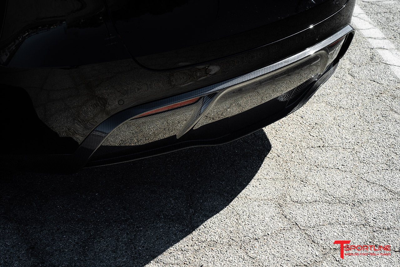 Tesla Model Y Carbon Fiber Rear Diffuser