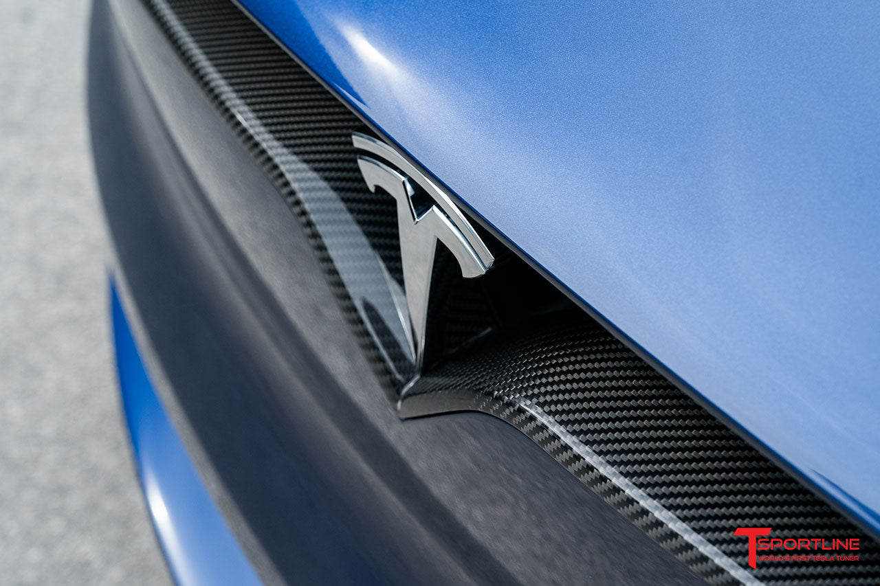 Tesla Model X Carbon Fiber Front V Trim