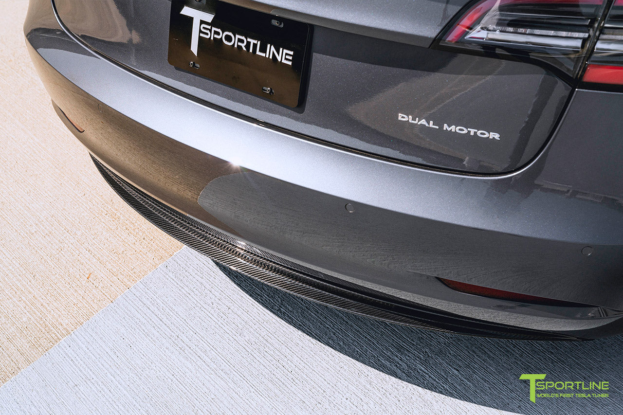 Tesla Model 3 Carbon Fiber Rear Diffuser