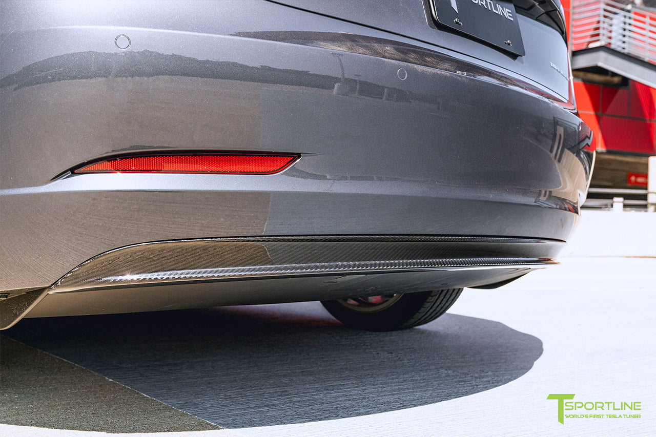 Tesla Model 3 Carbon Fiber Rear Diffuser