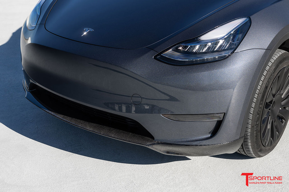 NEW - Tesla Model Y Carbon Fiber Front Apron