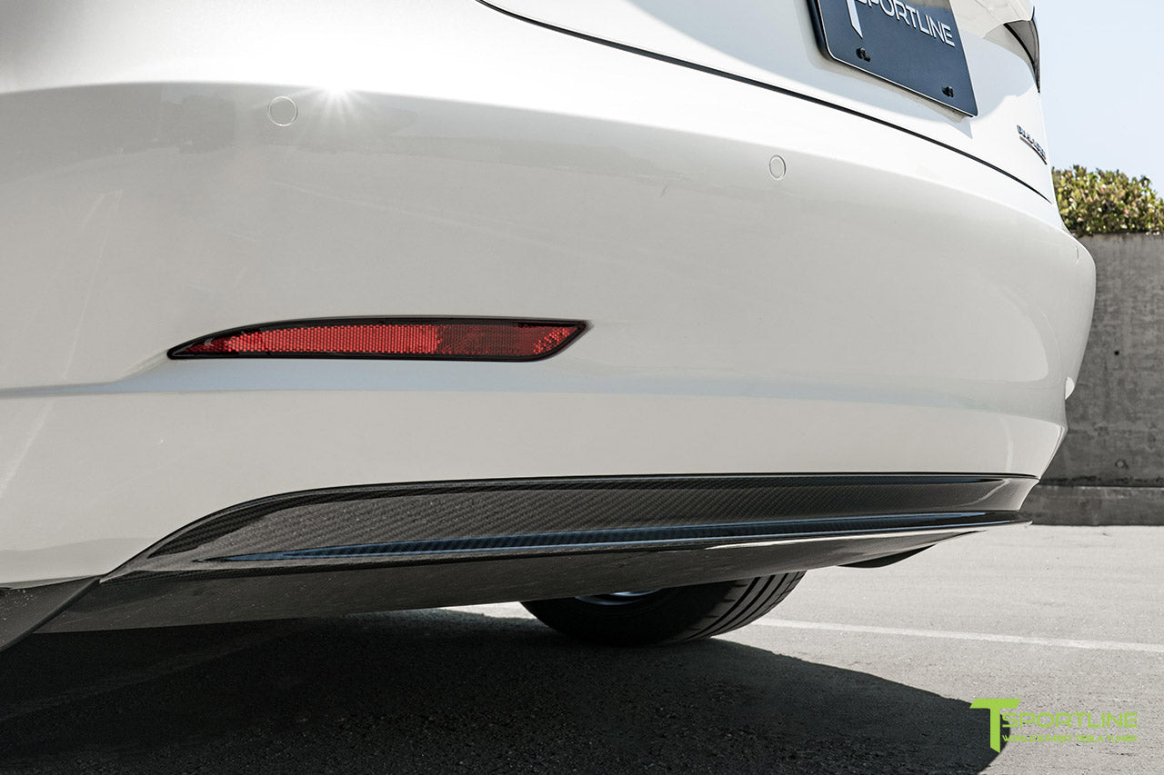 Tesla Model 3 Carbon Fiber Rear Diffuser