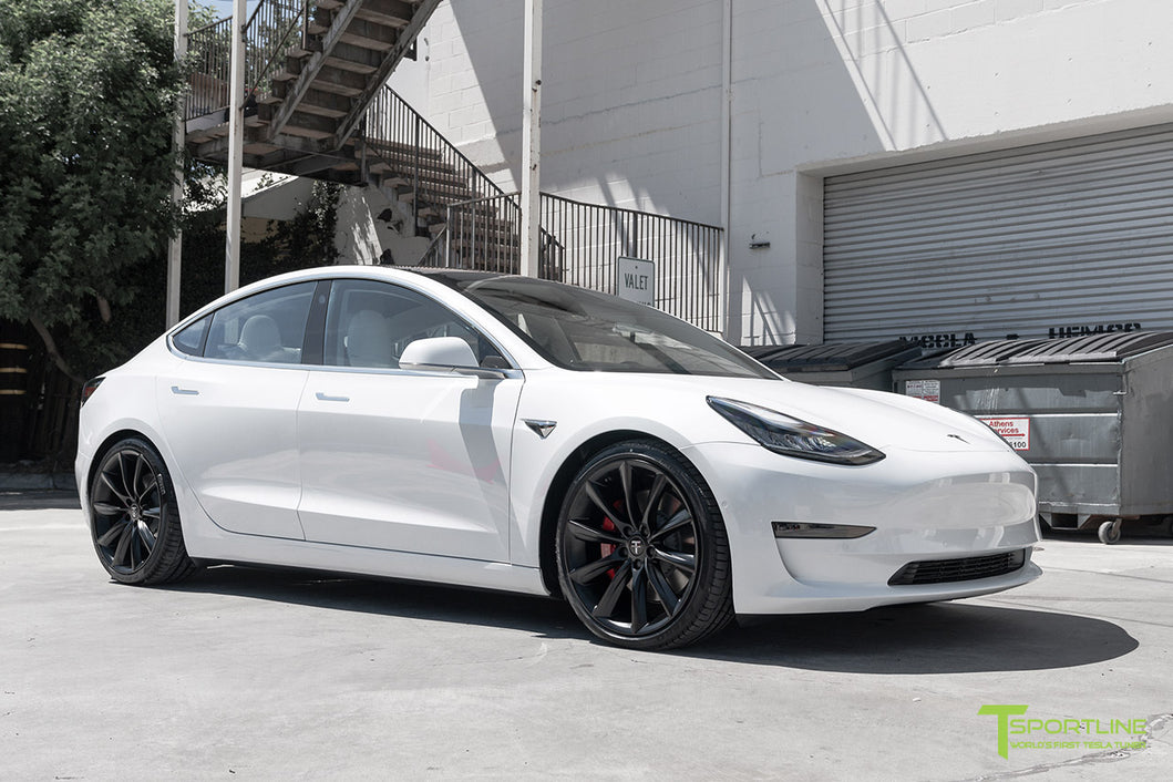 テスラ　モデル3 TESLA VOGTLAND ダウンサス　ローダウン 唯一無二？テスラモデル3をカスタマイズ！エアサスで鬼の