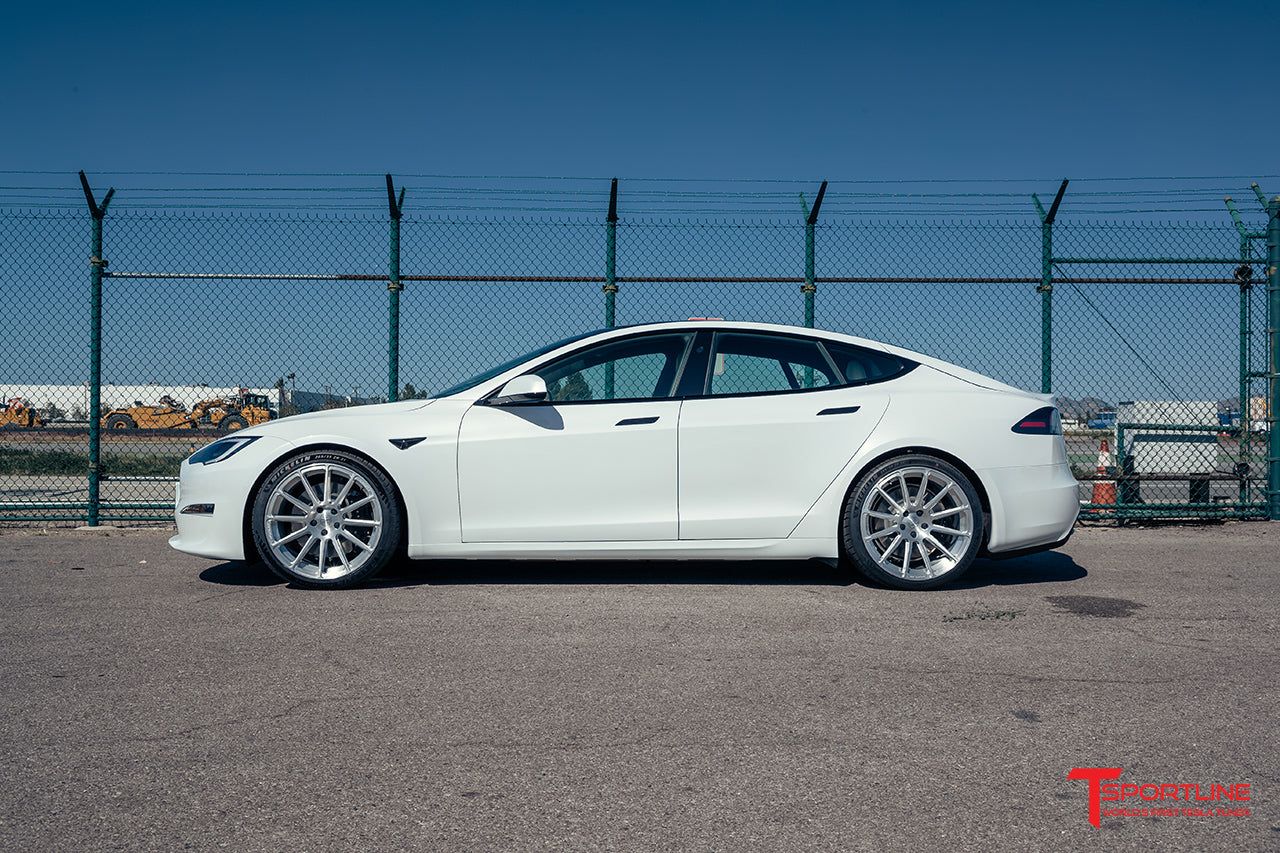 TS112 21" Tesla Model S Long Range & Plaid Wheel and Tire Package (Set of 4)